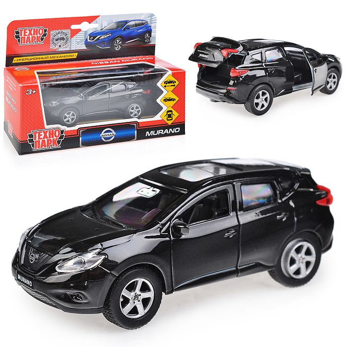 Машина металл. Nissan Murano 12см, (открыв.двери,черный) инерц. в коробке Машина металл. Nissan Murano 12см, (открыв.двери,черный) инерц. в коробке