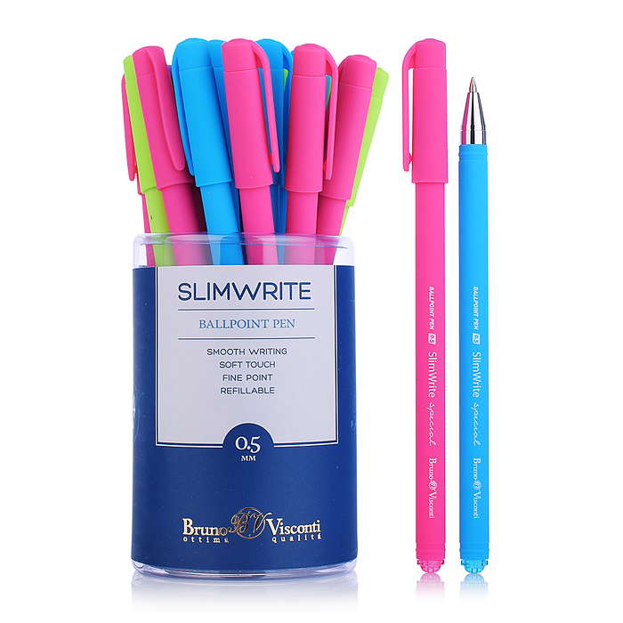 Ручка шарик. "SlimWrite" 0.5 мм синяя