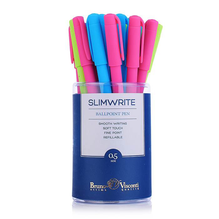 Фото к товару Ручка шарик. "SlimWrite" 0.5 мм синяя Ручка шарик. "SlimWrite" 0.5 мм синяя