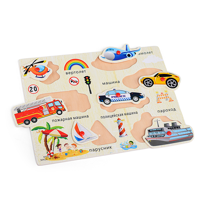 Пазл-вкладыш D0467 "Транспорт"