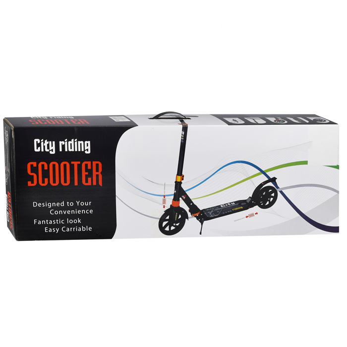 Самокат U038187Y 2-х кол., синий, PU/ 200 мм, ABEC 7, в коробке