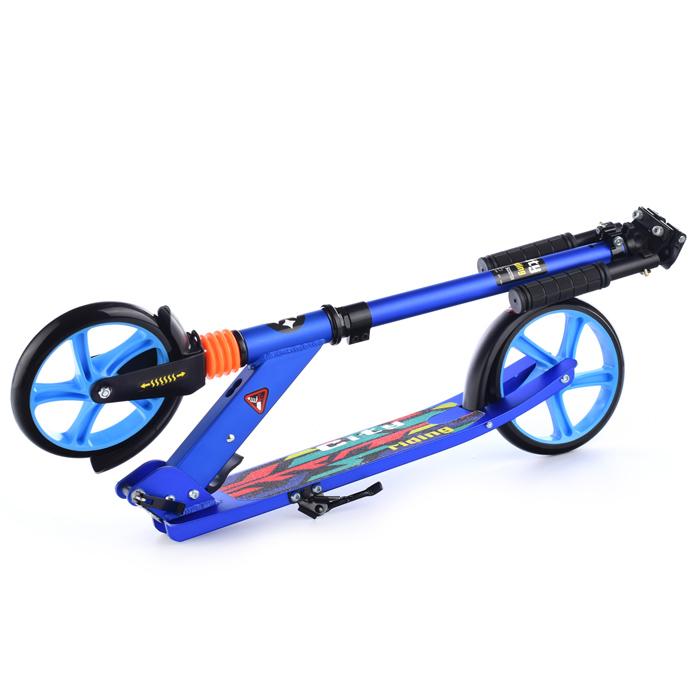 Самокат U038187Y 2-х кол., синий, PU/ 200 мм, ABEC 7, в коробке