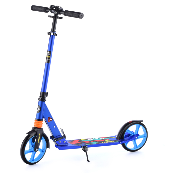 Самокат U038187Y 2-х кол., синий, PU/ 200 мм, ABEC 7, в коробке