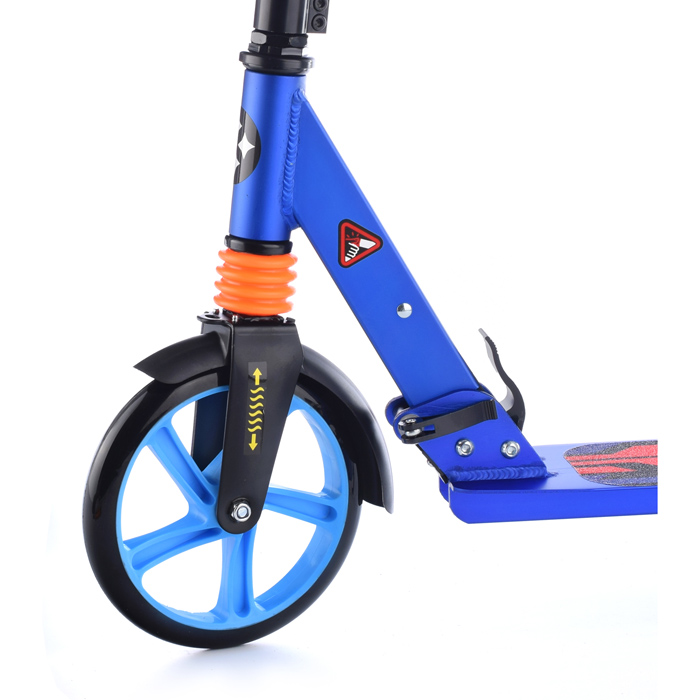 Самокат U038187Y 2-х кол., синий, PU/ 200 мм, ABEC 7, в коробке