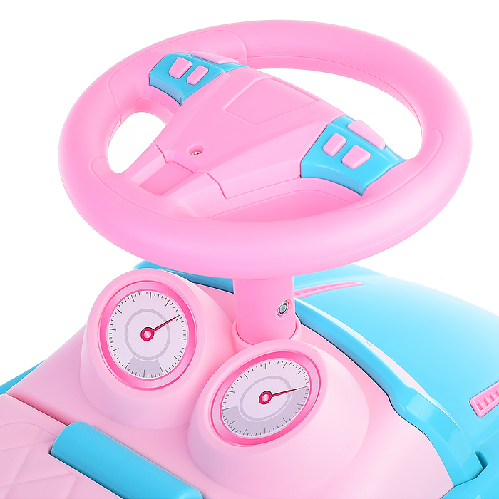 Каталка-автомобиль "SuperCar" №2 со звуковым сигналом (бирюзовая)