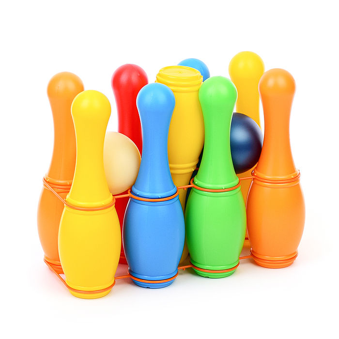 Фото к товару Кегли с мячиком (9+2) Кегли с мячиком (9+2)