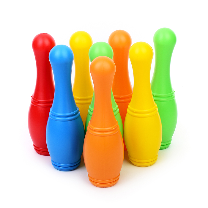 Кегли с большими  мячиками (8+2)    