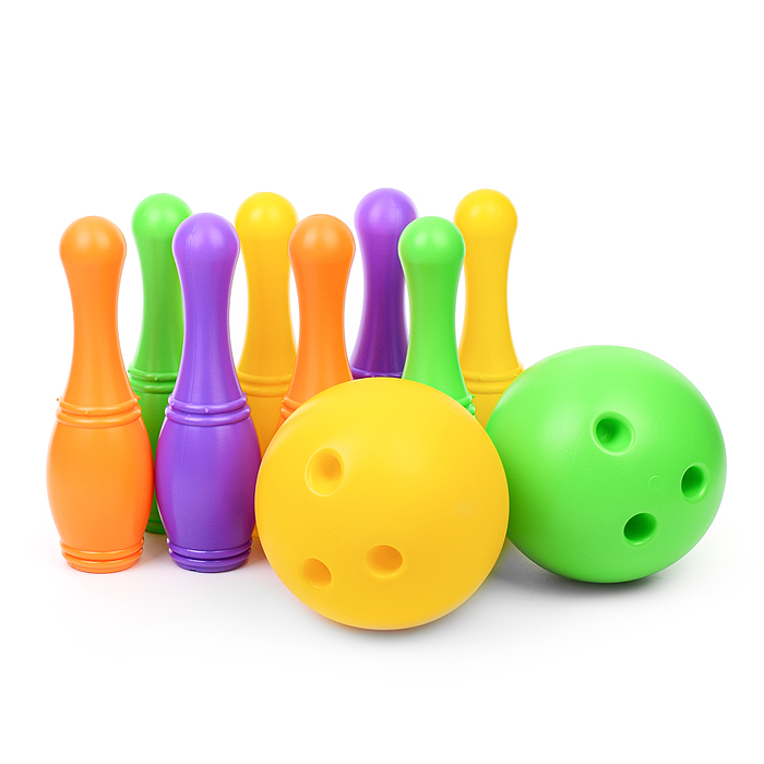 Кегли с большими  мячиками (8+2)    