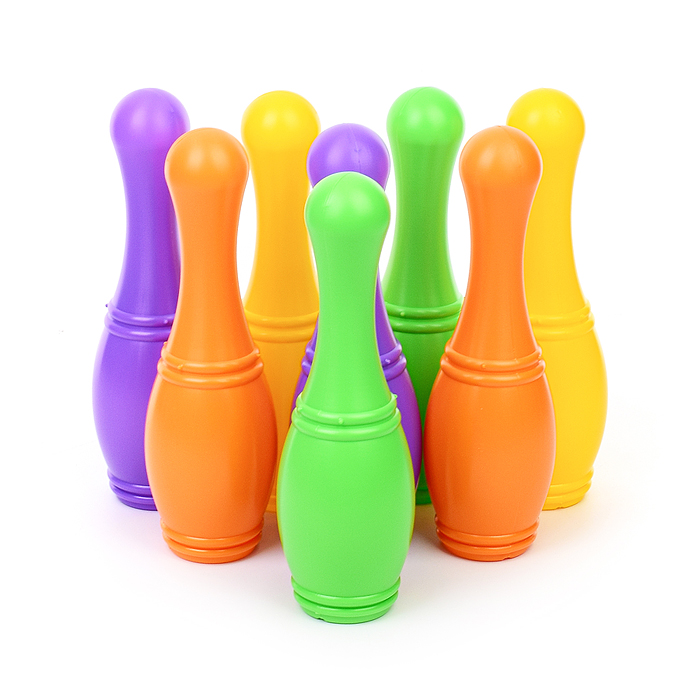 Кегли с большими  мячиками (8+2)    