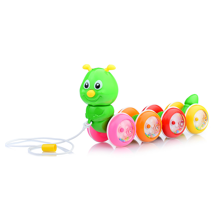 Фото к товару Каталка Гусеница с шариками Каталка Гусеница с шариками