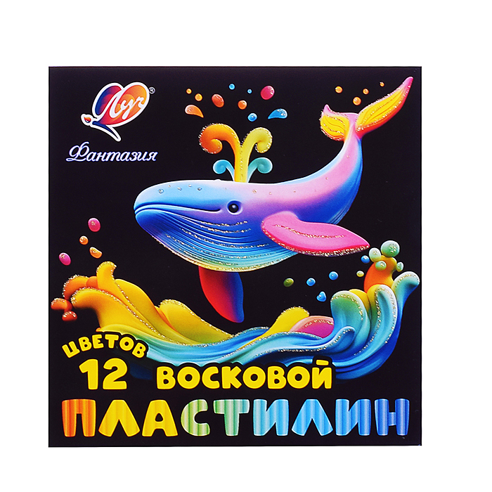 Фото к товару Пластилин восковой 12 цв. "Фантазия" Пластилин восковой 12 цв. "Фантазия"