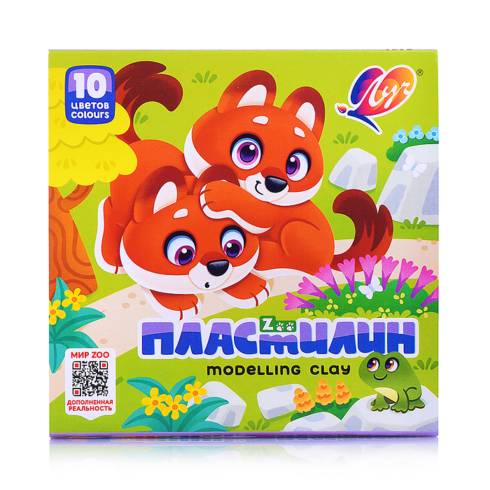 Пластилин 10 цв. "ZOO" 