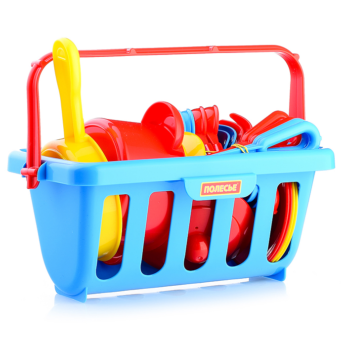 Фото к товару Набор детской посуды "TOP chef" с корзинкой №2 на 4 персоны (в сеточке) Набор детской посуды "TOP chef" с корзинкой №2 на 4 персоны (в сеточке)