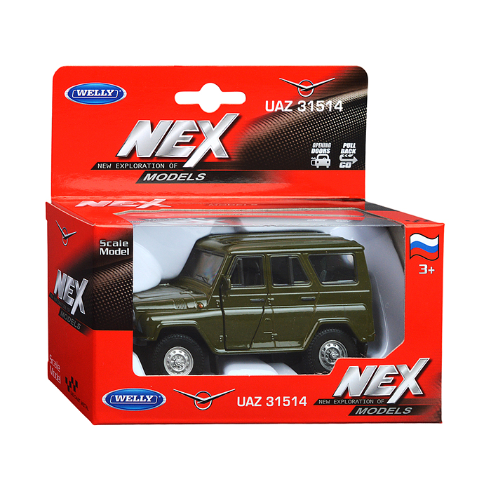 Фото к товару Машинка 1:38 УАЗ-31514, пруж. мех., цвет в асс. Машинка 1:38 УАЗ-31514, пруж. мех., цвет в асс.