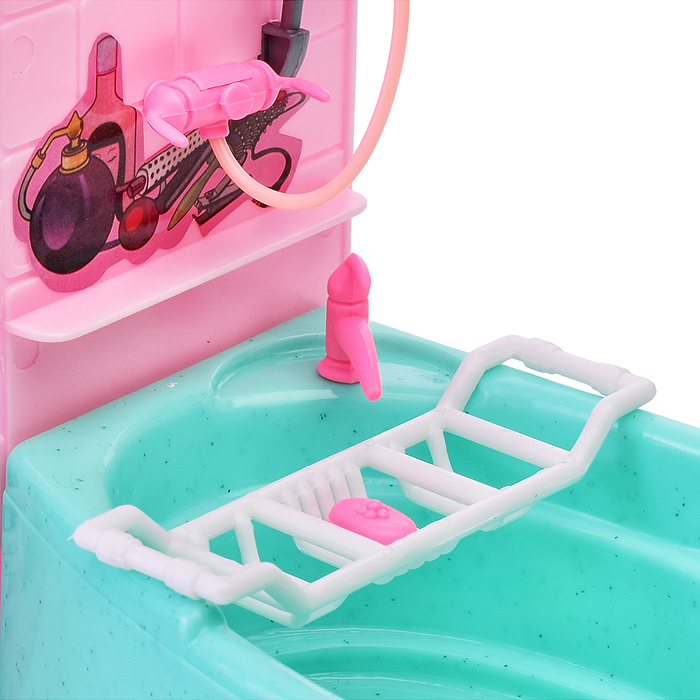 Набор мебели для кукол 21013 "Ванная комната" в коробке