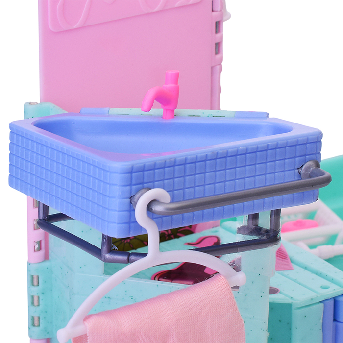 Набор мебели для кукол 21013 "Ванная комната" в коробке