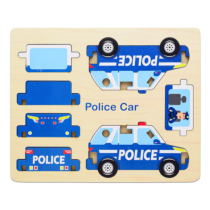 Фото к товару Пазл "Машина Полиция" Пазл "Машина Полиция"