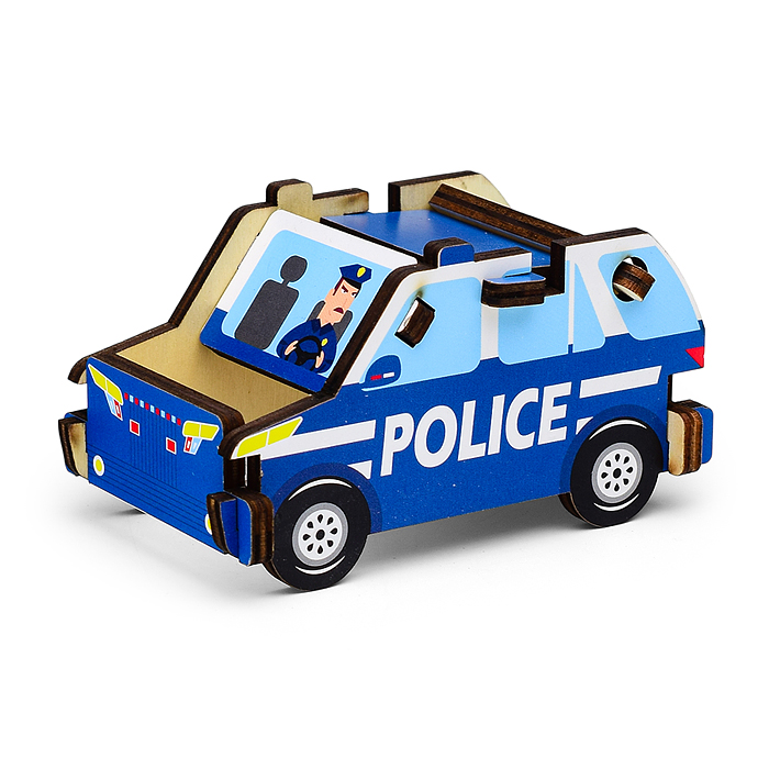 Фото к товару Пазл "Машина Полиция" Пазл "Машина Полиция"