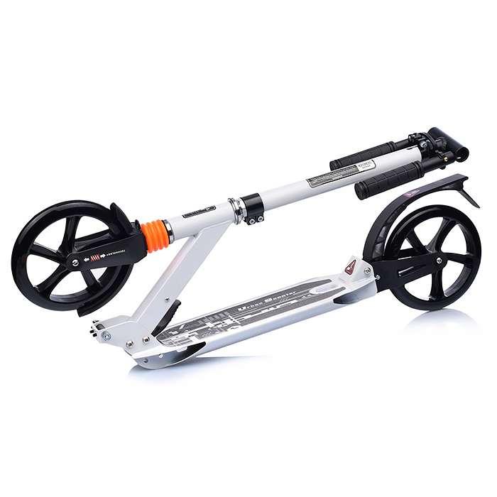 Фото к товару Самокат U040852Y 2-х кол., PU, белый, в коробке Самокат U040852Y 2-х кол., PU, белый, в коробке