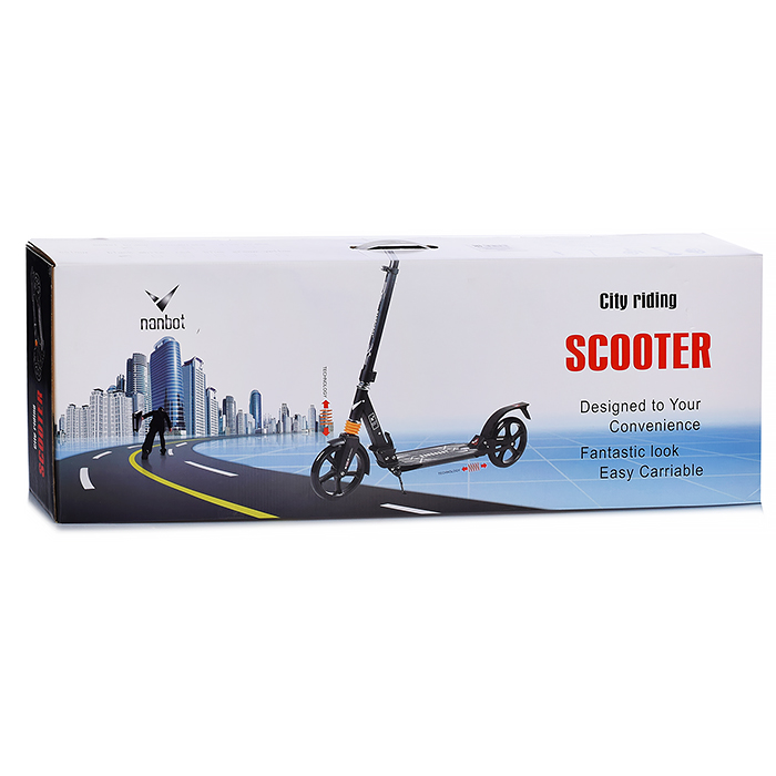 Фото к товару Самокат U040852Y 2-х кол., PU, белый, в коробке Самокат U040852Y 2-х кол., PU, белый, в коробке