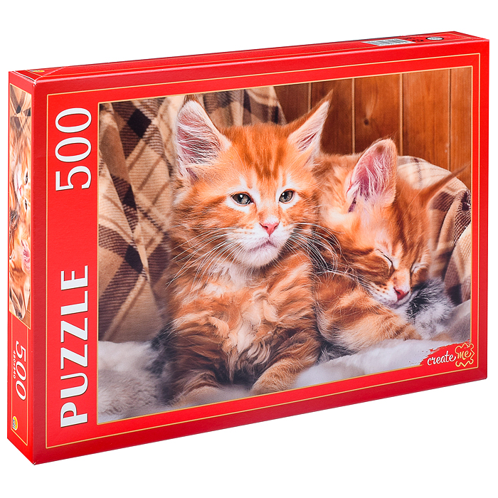 Пазлы 500 "Рыжие котята Мейн-куна" Пазлы 500 "Рыжие котята Мейн-куна"