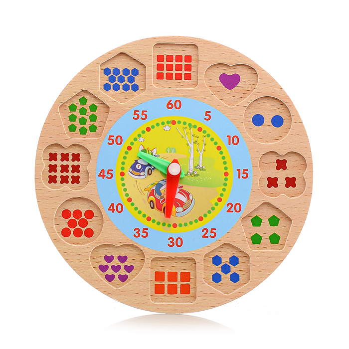 Объемные вкладыши "Часы" 