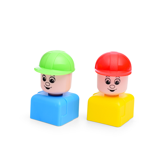 Конструктор "Строитель" (76 элементов) (в пакете)