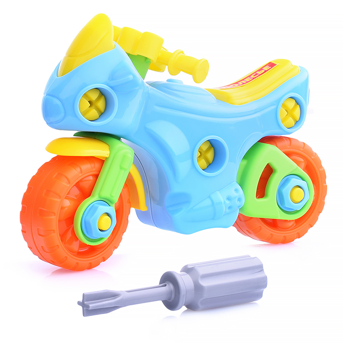 Конструктор-транспорт "Мотоцикл" (25 элементов) (в пакете)