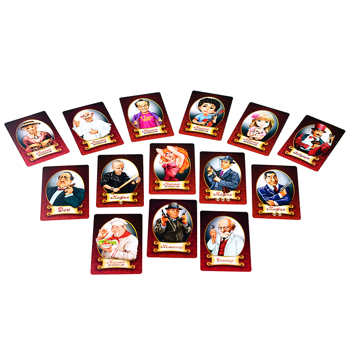 Настольная игра, карточная "Мафия" (с масками)