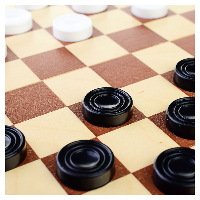 Игра настольная "Шахматы и шашки" пластмассовые в дер.упаковке(поле 29смХ29см)