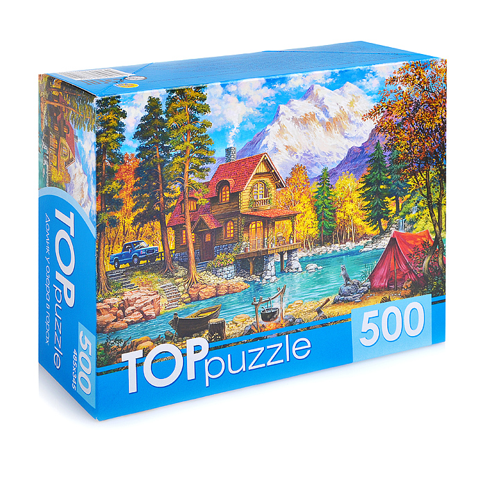 Пазлы 500 TOPpuzzle "Домик у озера в горах" Пазлы 500 TOPpuzzle "Домик у озера в горах"