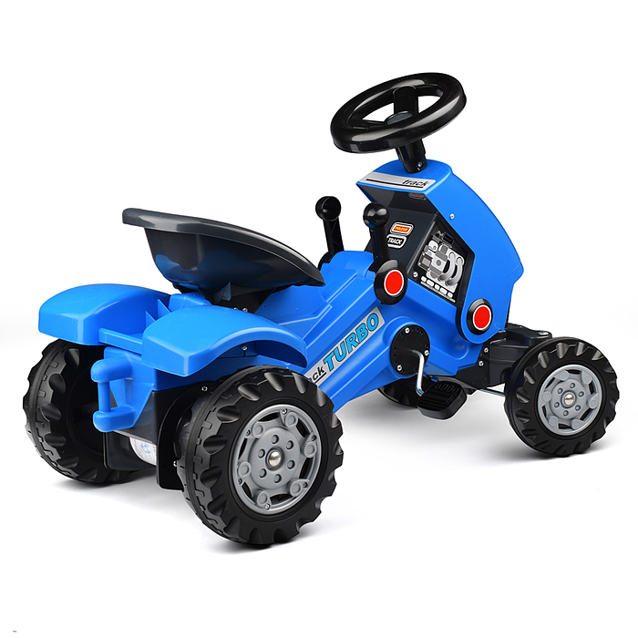 Фото к товару Каталка-трактор с педалями "Turbo-2" (синяя) Каталка-трактор с педалями "Turbo-2" (синяя)