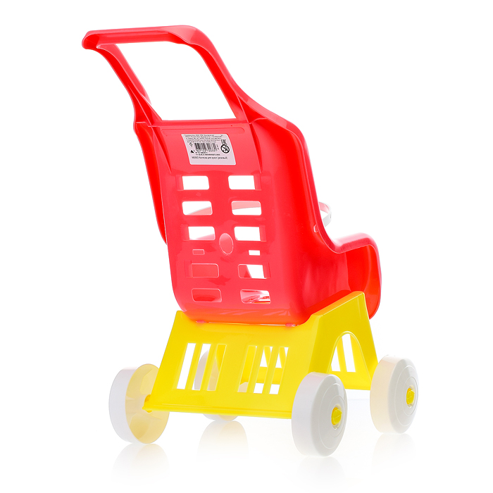 Фото к товару Коляска детская для кукол (розовый) Коляска детская для кукол (розовый)