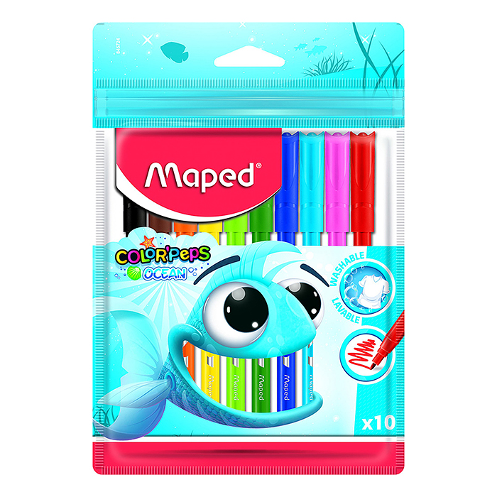 Фломастеры 10цв. "Color`peps", суперсмываемые