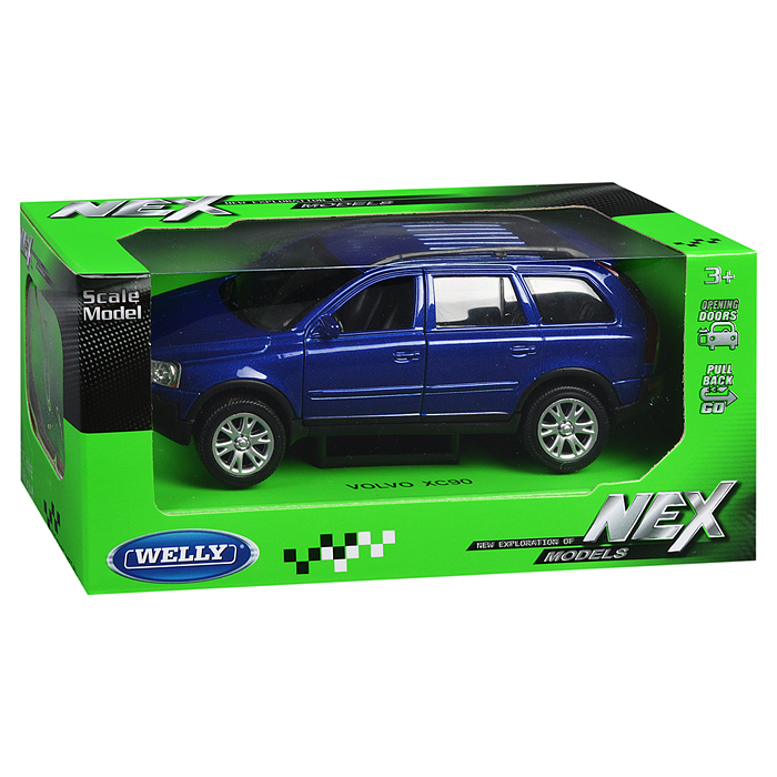 Машинка 1:32 Volvo XC90, пруж. мех., цв. в асс.