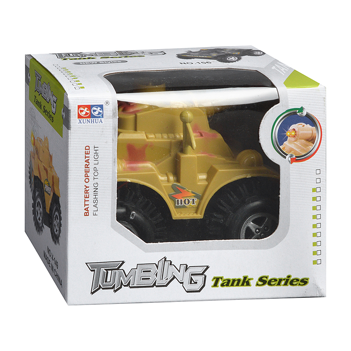 Машина-перевертыш 150 "Силач" на батарейках, в коробке