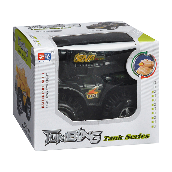 Машина-перевертыш 150 "Силач" на батарейках, в коробке