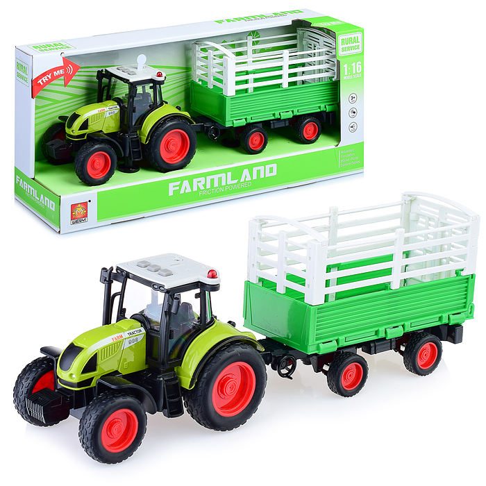 Трактор WY900H "Ферма" 1:16 (свет, звук) на батарейках, в коробке