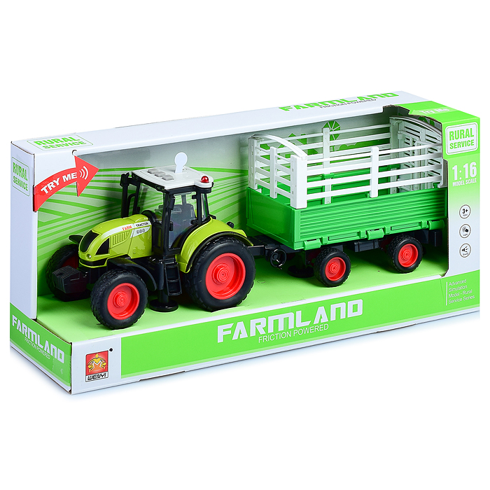 Трактор WY900H "Ферма" 1:16 (свет, звук) в коробке
