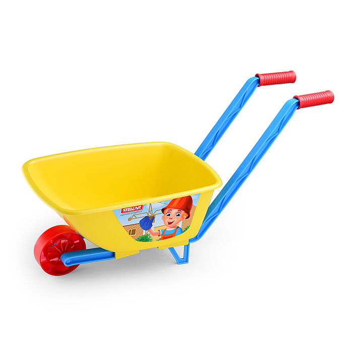 Песочный набор № 130 (тачка детская, лопата сред., лейка 1 л, 3 формы)