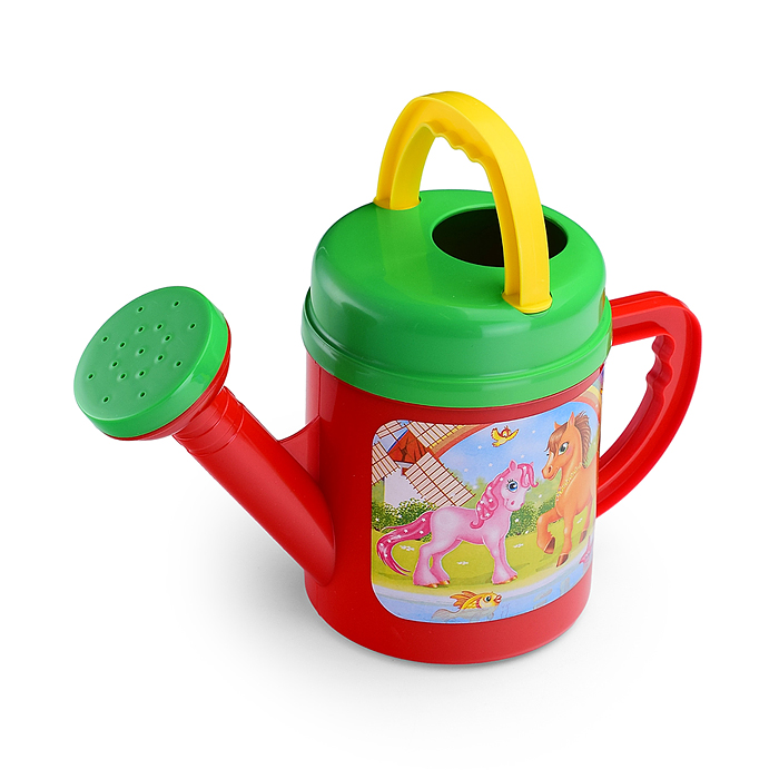 Песочный набор № 130 (тачка детская, лопата сред., лейка 1 л, 3 формы)