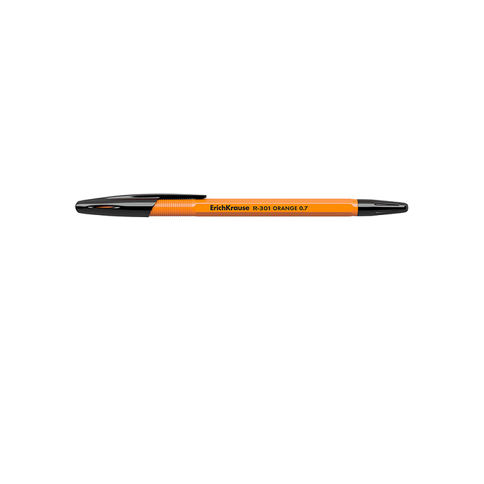 Ручка шариковая R-301 ORANGE 0.7 Stick цвет чернил чёрный