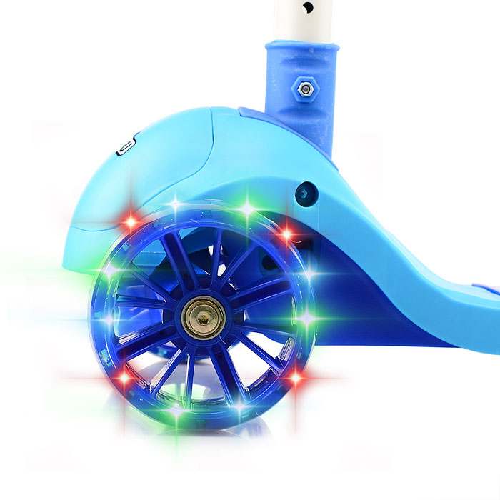 Самокат U062786Y синий, в коробке