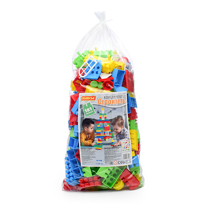 Конструктор "Строитель" (181 элем. в пакете)