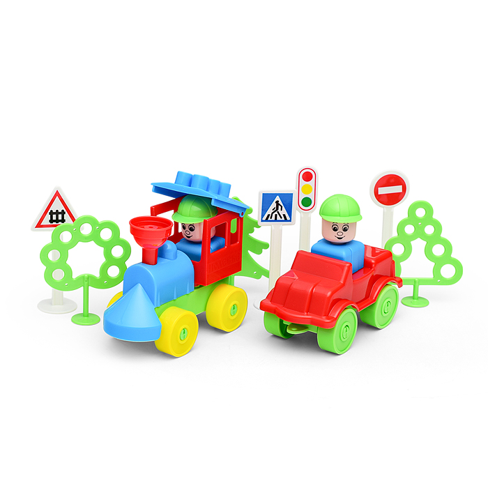 Конструктор "Строитель" (181 элем. в пакете)