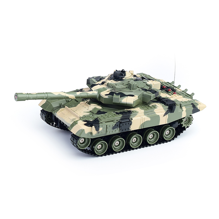 Боевой танк 9806 "Танковый бой" р/у, на аккумуляторах, зарядное, в коробке