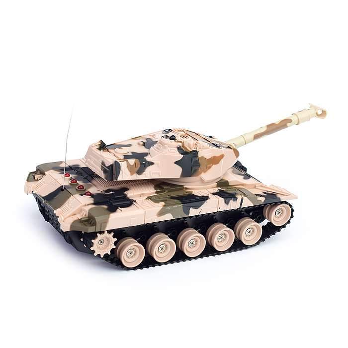 Боевой танк 9806 "Танковый бой" р/у, на аккумуляторах, зарядное, в коробке