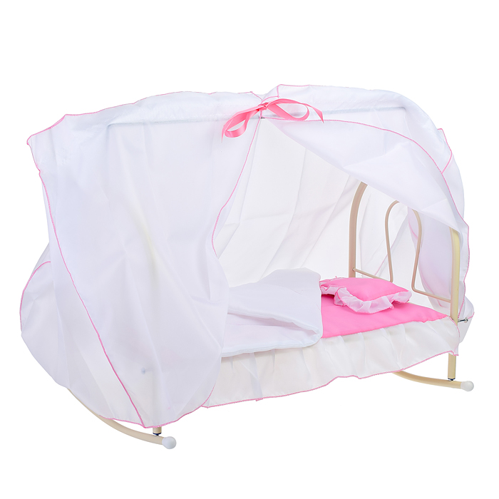 Фото к товару Кроватка кукольная люлька Кроватка кукольная люлька