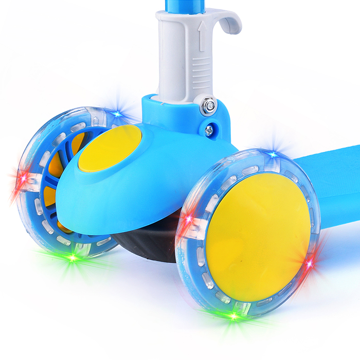 Самокат U038375Y 3-х кол., светящиеся колёса, PVC, ABEC 7, в коробке