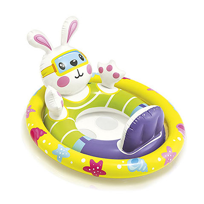 Круг для плавания "Зверюшки", с сиденьем, от 3-4 лет, цвета МИКС, 59570NP INTEX